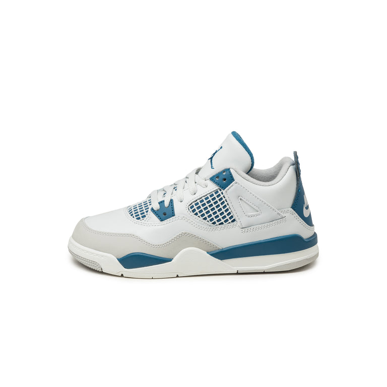 f2a0fe8e84b6980041772feff1b26805696f7f68 BQ7669 141 swift nike Air Jordan 4 Retro Military Blue PS Off White Military Blue Neutral Grey os 1 768x768