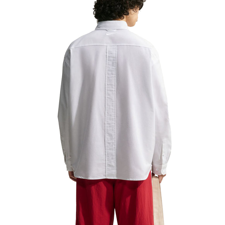 Nike	Club Rules Long-Sleeve Oxford Top - L / White / White - 3
