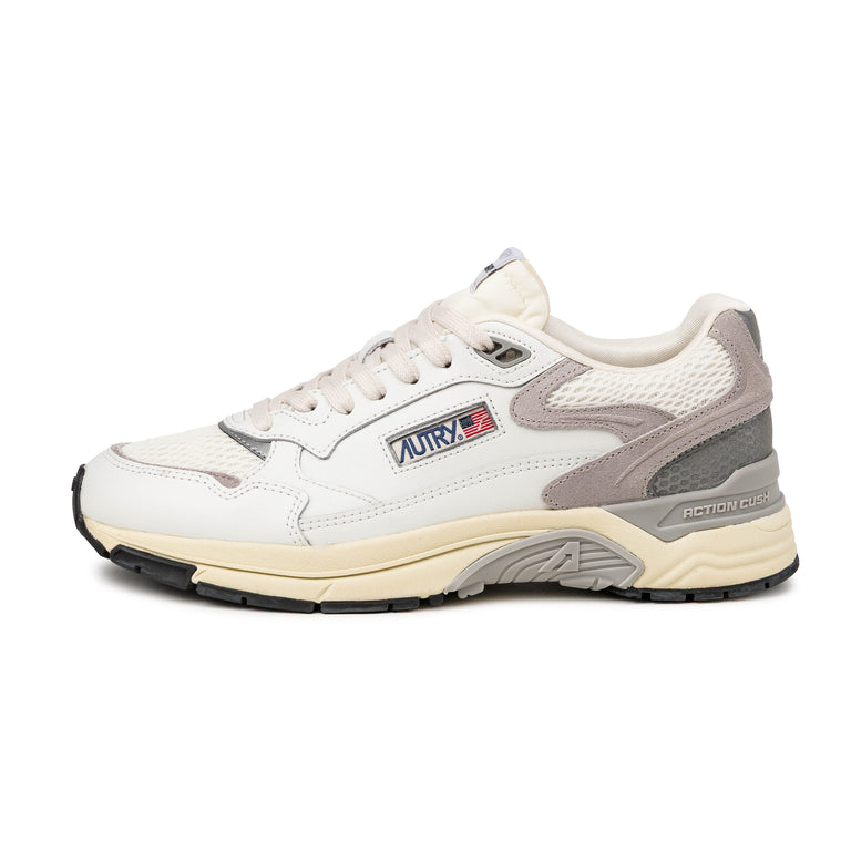 Autry Hyperway *Leather / Suede / Mesh* - 40 / White / Grey
