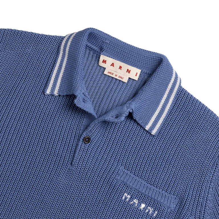 Marni Cotton Fisherman Ribs Polo