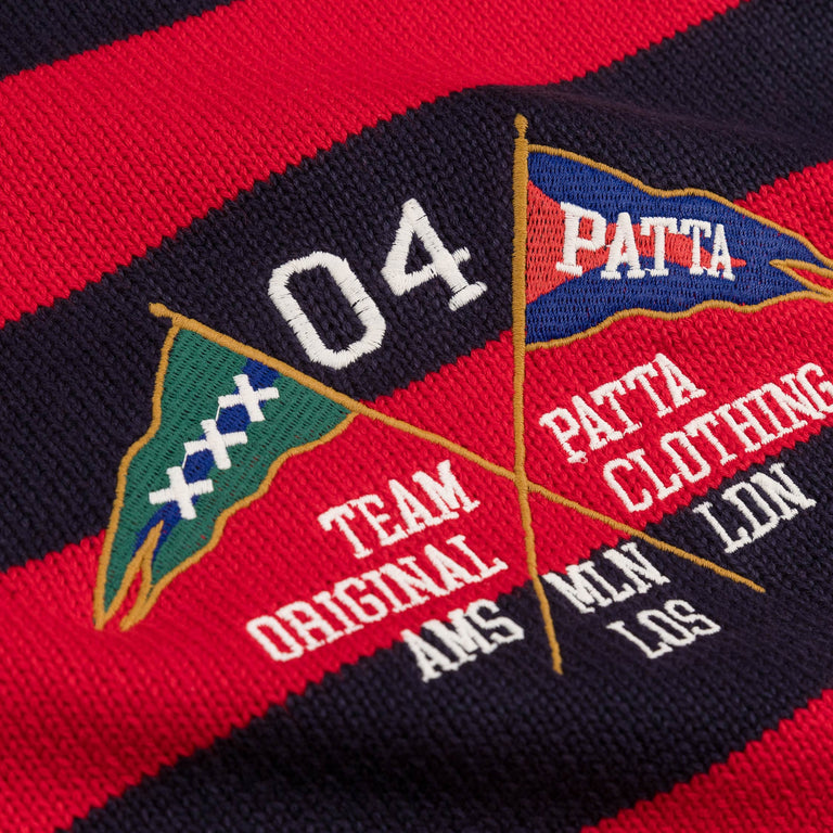 Patta Striped Flag Knitted Sweater