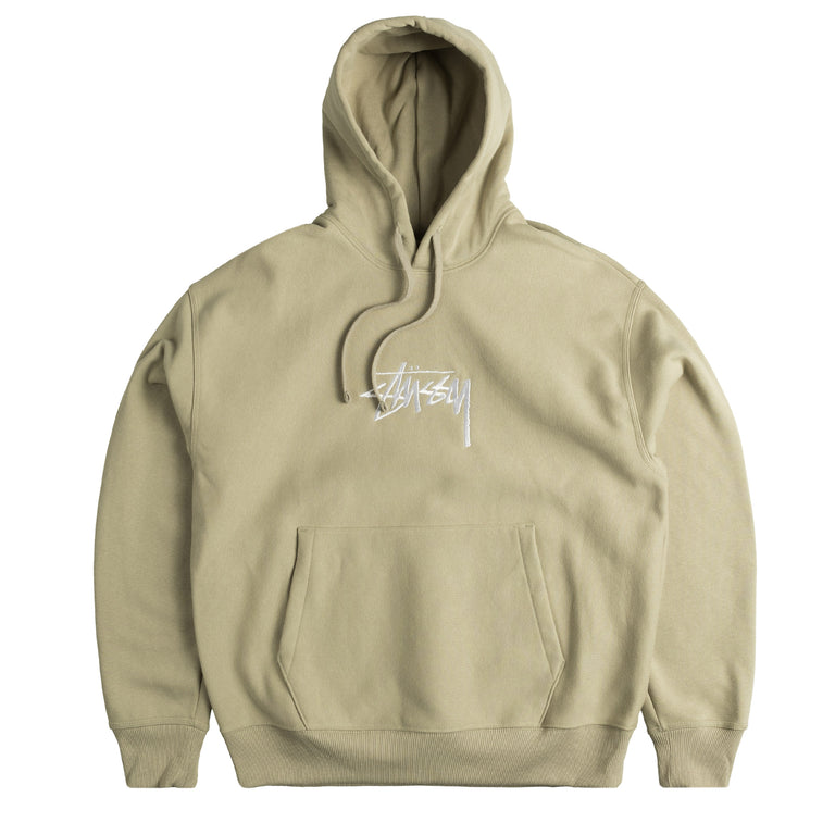 Beige stussy sale hoodie