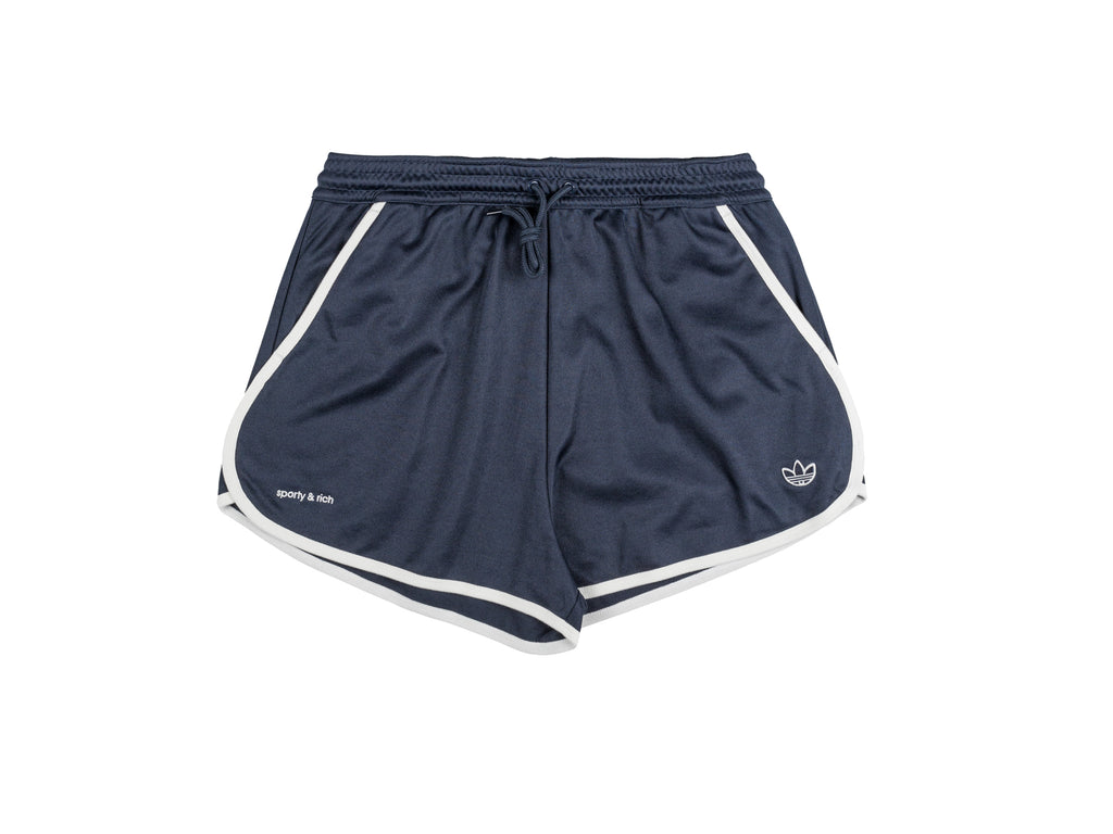 adidas sporty&rich ネイビー ショーツ S Womens adidas x Sporty & Rich Shorts 'Night Navy'