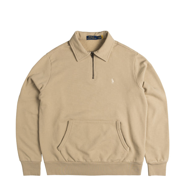 Ralph lauren beige quarter zip deals