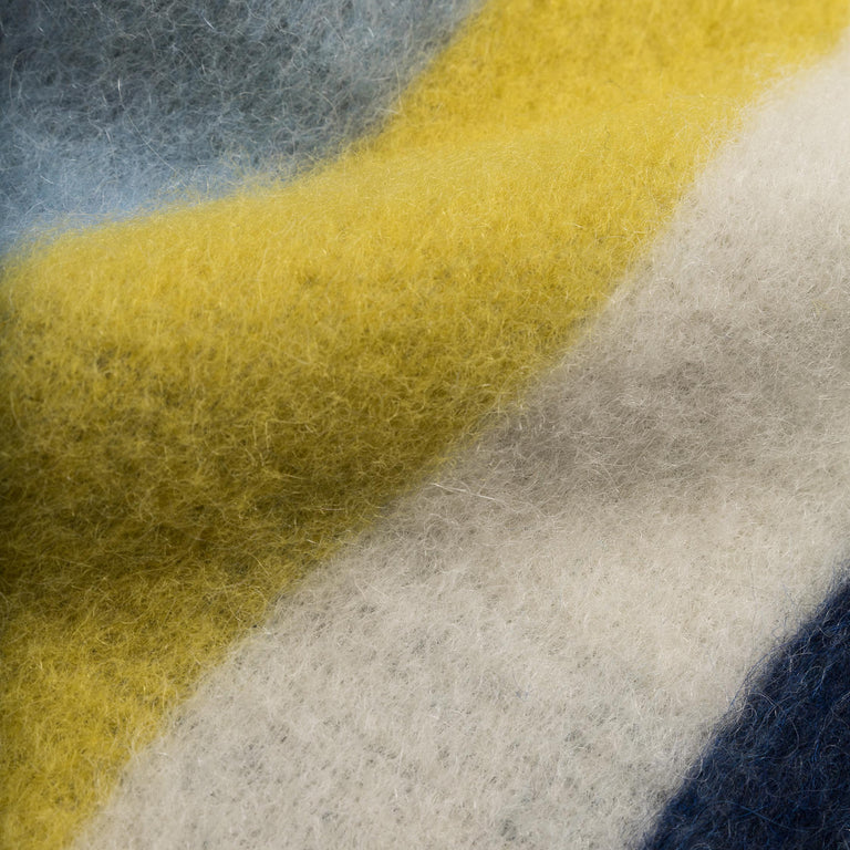 marni vest Logo and Stripe Mohair Scarf