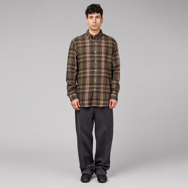 Polo Ralph Lauren Custom Fit Plaid Brushed Flannel Shirt