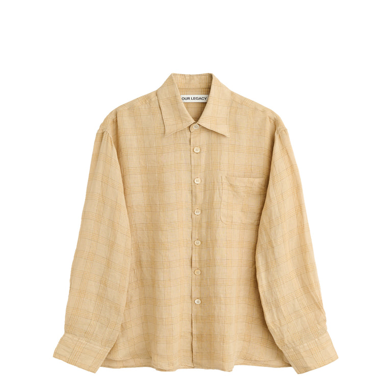 Our Legacy Above Shirt - 48 / Vacay Check Gauze Linen
