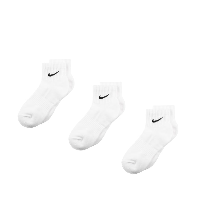 Nike	Everyday Cushioned Ankle Socks 3 Pack - XL / White / Black
