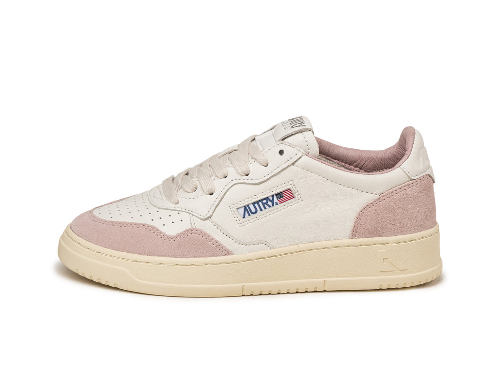 スニーカー AUTRY AULWGS36WHITEPOWDER Autry Medalist Sneakers In White Powder Leather And Suede