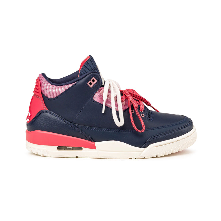 Nike Wmns Air Jordan 3 Retro *Sports Renaissance* - 36.5 / Obsidian / Chalk / Track Red - 4