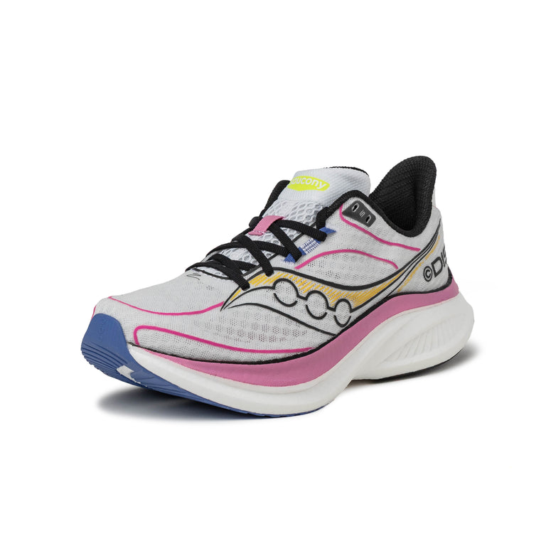 Saucony x Distance Endorphin Speed 5 - 48 / White / Pink - 6
