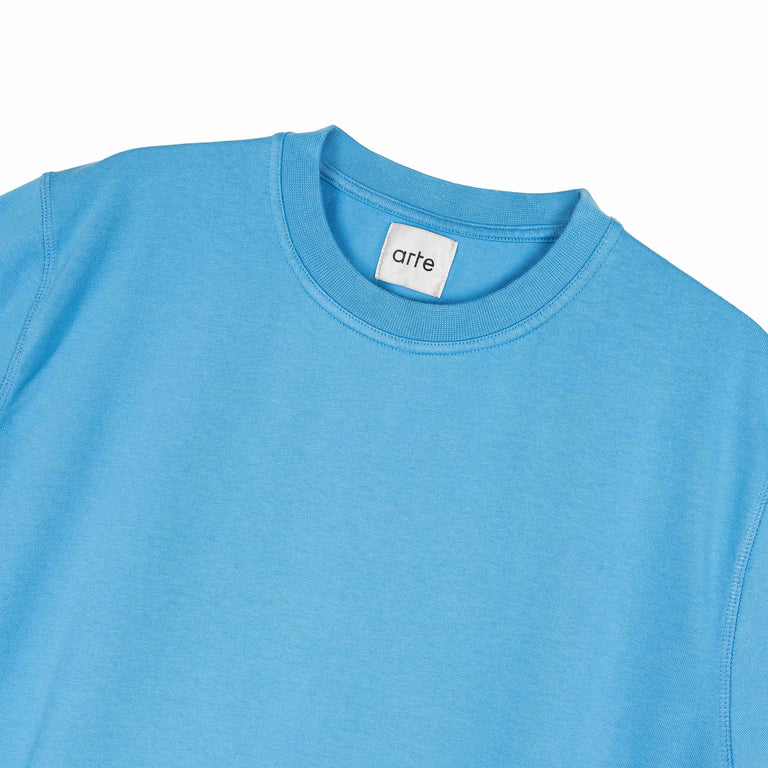 Arte Antwerp Blurry Back Print T-Shirt - XL / Blue - 3