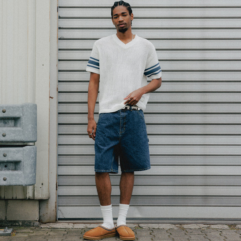 Asphaltgold Together Forever - Denim Shorts onfeet