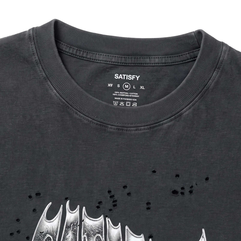 Satisfy MothTech T-Shirt *Glitter Print* - S / Aged Black - 3