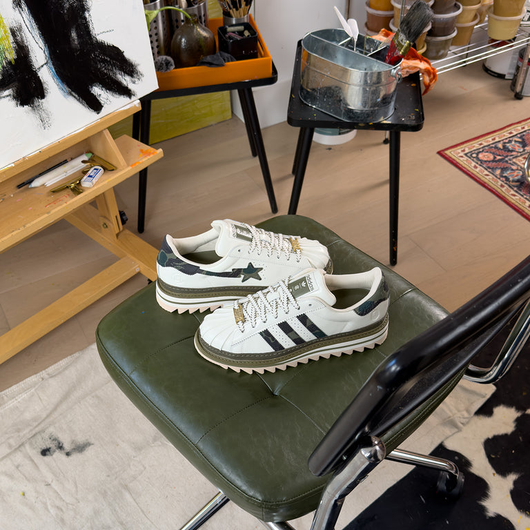 Adidas x Clot by Edison Chen x Bape Superstar onfeet