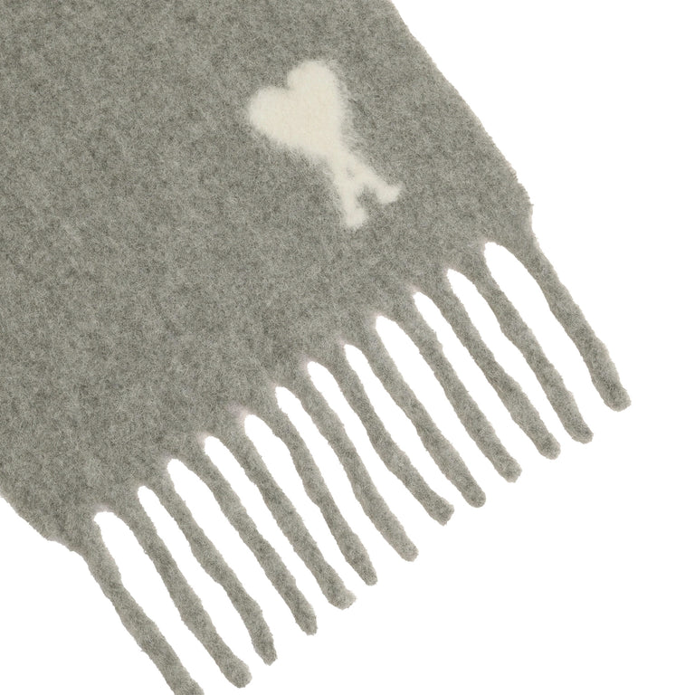 AMI Paris Ami De Coeur Alpaca Scarf - 2
