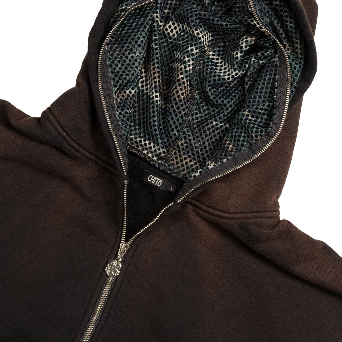 0401~CHITO Hoodie Sweatshirt with Raised Logo main image 1