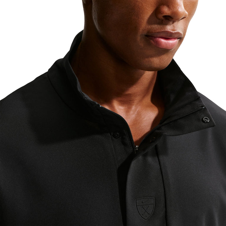 Nike	Tailored Performance Dri-FIT Loose Short-Sleeve Golf Windshirt - XXL / (Black / Black / Black - 5
