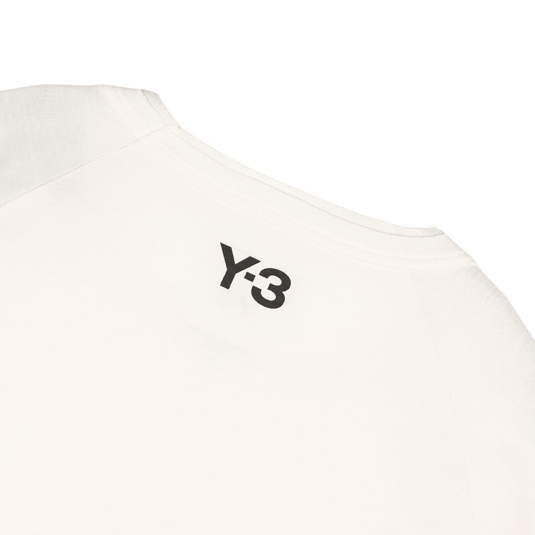 Adidas Y-3 Raw Edge 3 Stripes Tee - L / Cream White - 3
