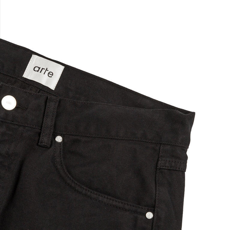 Arte Antwerp Back Pocket Graphic Pants - 28 / Black - 3

