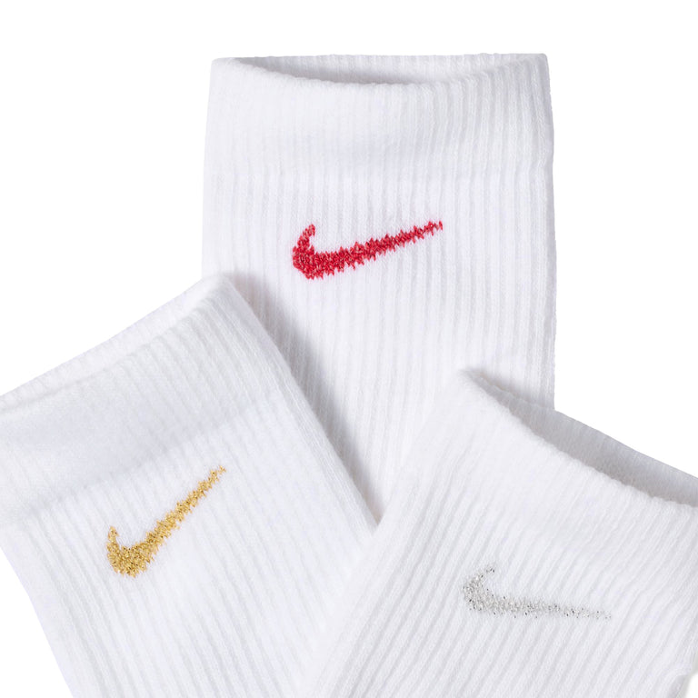 Nike	Everyday Elevated Crew Socks 3-Pack - XL / White / Multi - 2