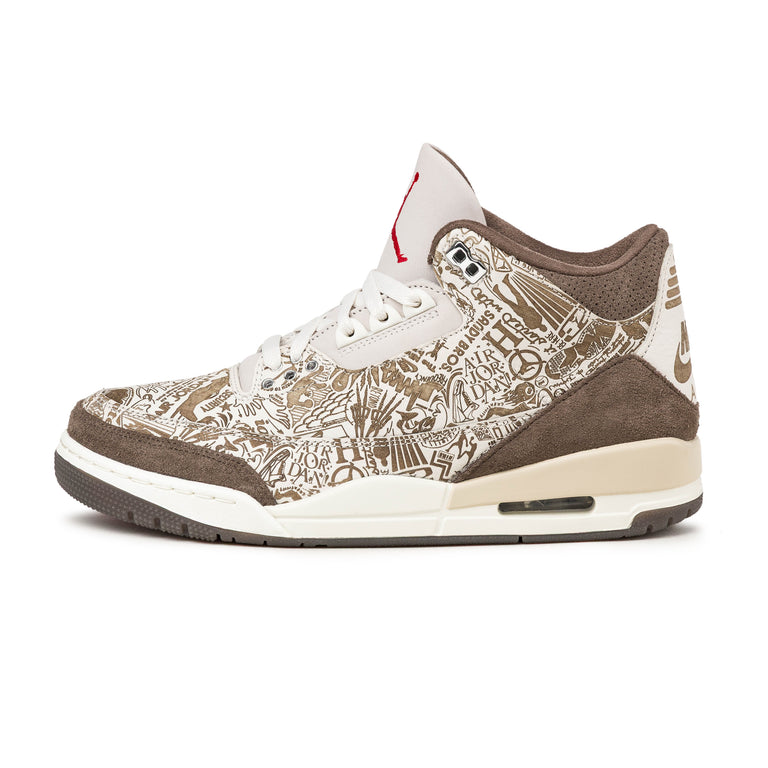 Nike	Air Jordan 3 Retro *Laser* - 40 / Phantom / University Red / Palomino / Sail - 1