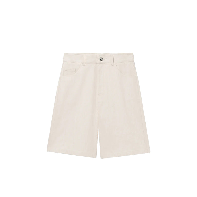 Sefr Davis Denim Shorts - XL / Light Ecru Twill
