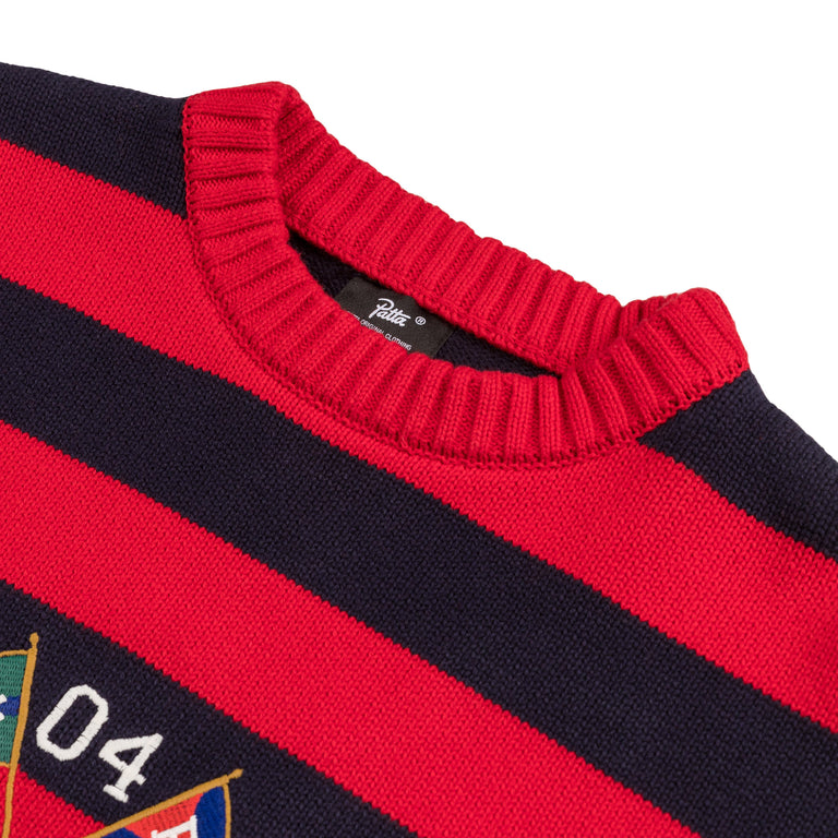 Patta Striped Flag Knitted Sweater