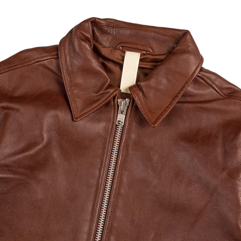 Sunflower Short Leather Jacket