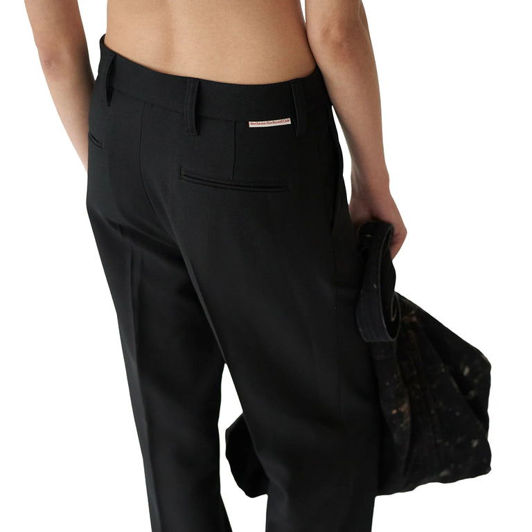 Stockholm Surfboard Club Sune Tailored Bootcut Trousers - 48 / Black - 5