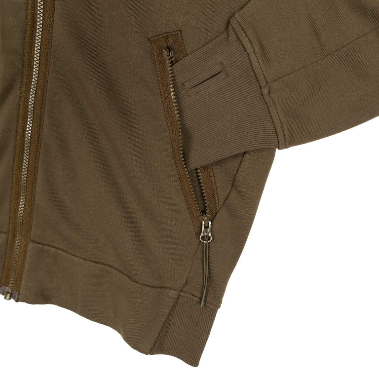 C.P. Company Diagonal Raised Fleece Google Zip Sweatshirt - S / Ivy Green - 4
