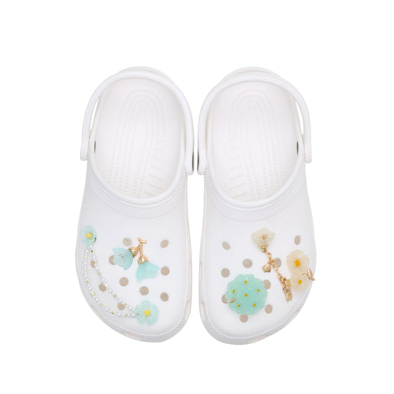 Crocs Blue Dainty Floral Jibbitz 5-Pack - 3