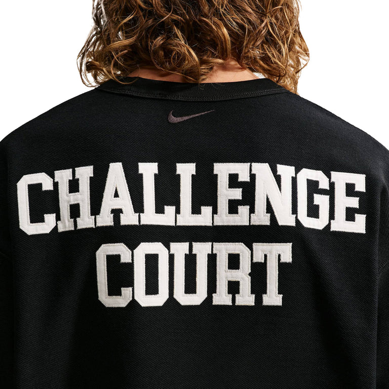 Nike	Club Rules French Terry Crewneck - XXL / Black / Sail - 6
