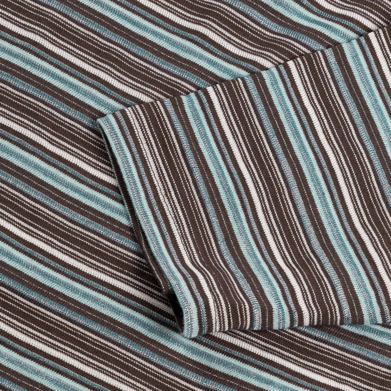 Brain Dead Romy Multi Stripe Long Sleeve T-Shirt - XXL / Brown - 3
