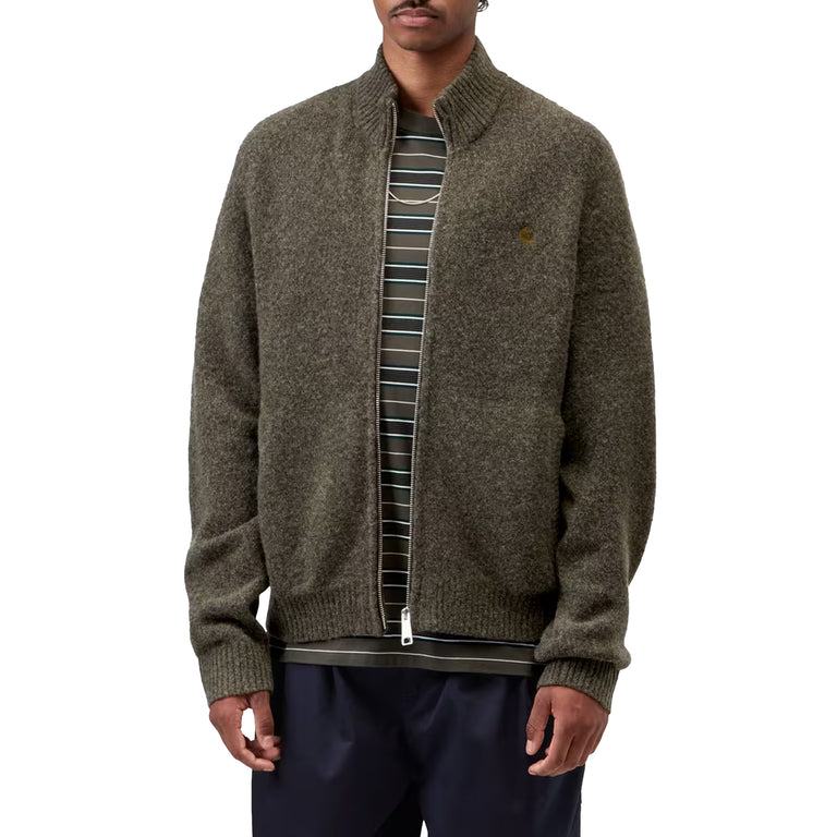Carhartt WIP Curtis Sweater Jacket - XXL / Tangled Shungite - 5
