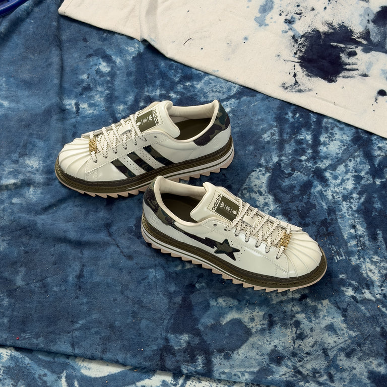 Adidas x Clot by Edison Chen x Bape Superstar onfeet