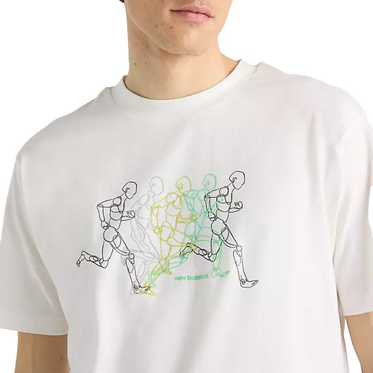 New Balance Repeat Performance Runner T-Shirt - XL / Sea Salt - 3