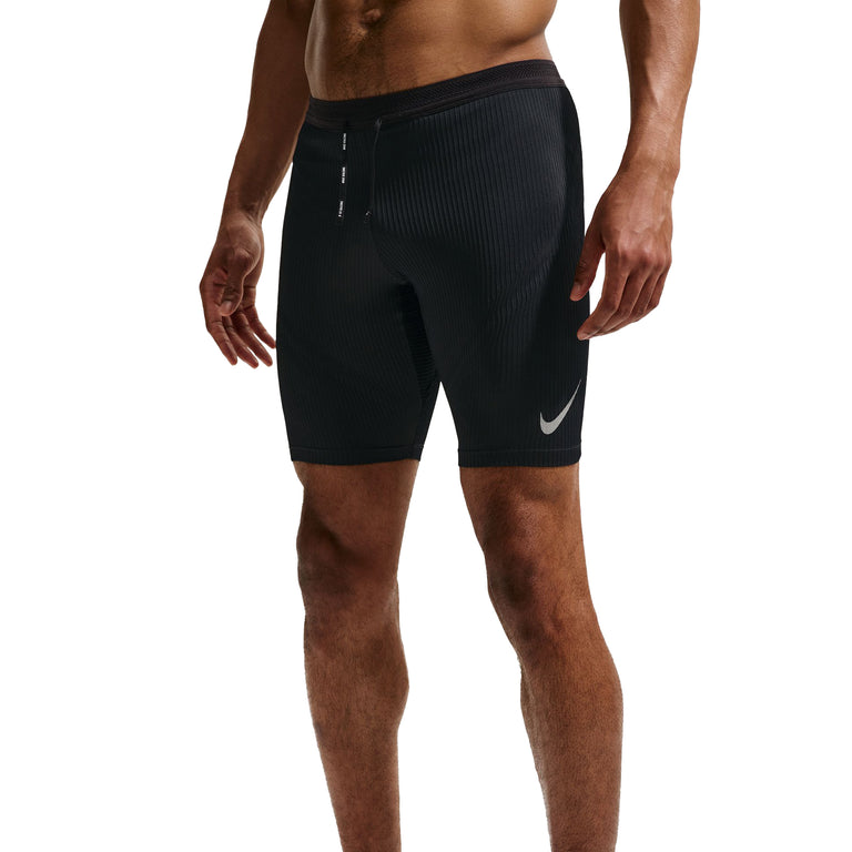 Nike	AeroSwift Dri-FIT ADV Brief-Lined 1/2-Length - XL / Black / Dark Smoke Grey / Bright Crimson - 2