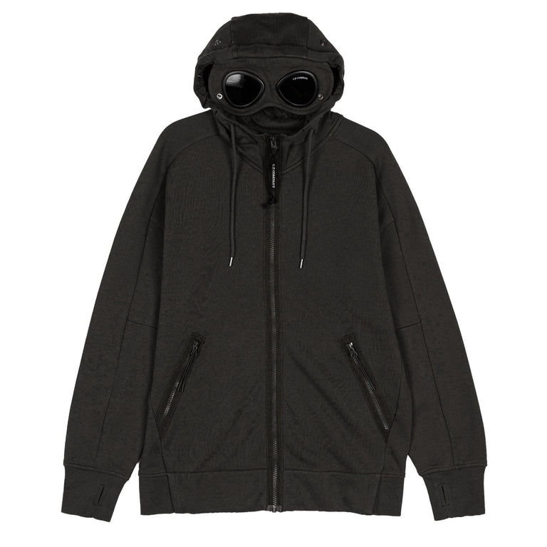 C.P. Company Diagonal Raised Fleece Goggle Sweatshirt - XXL / Black
