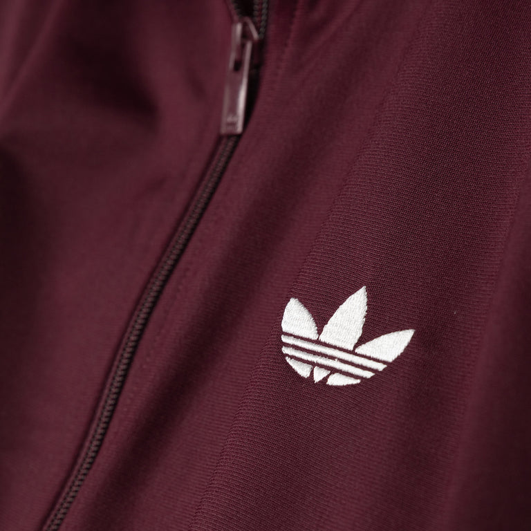Adidas Firebird Track Top - S / Maroon / Off White - 3