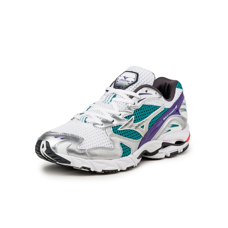 Mizuno Wave Rider 10 Sport - 40.5 / White / Silver / Teal Blue - 2