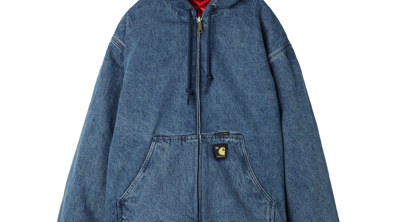 e*a様 80s USA carhartt denim active jacke SOLD) 1980s Vintage Carhartt JF848 Hooded Active Jacket – Faded