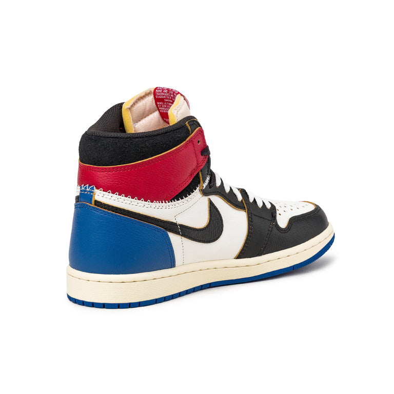 Nike x Fragment x Union LA Air Jordan 1 Retro High OG SP - 37.5 / Black / White / Varsity Red / Sport Royal - 4