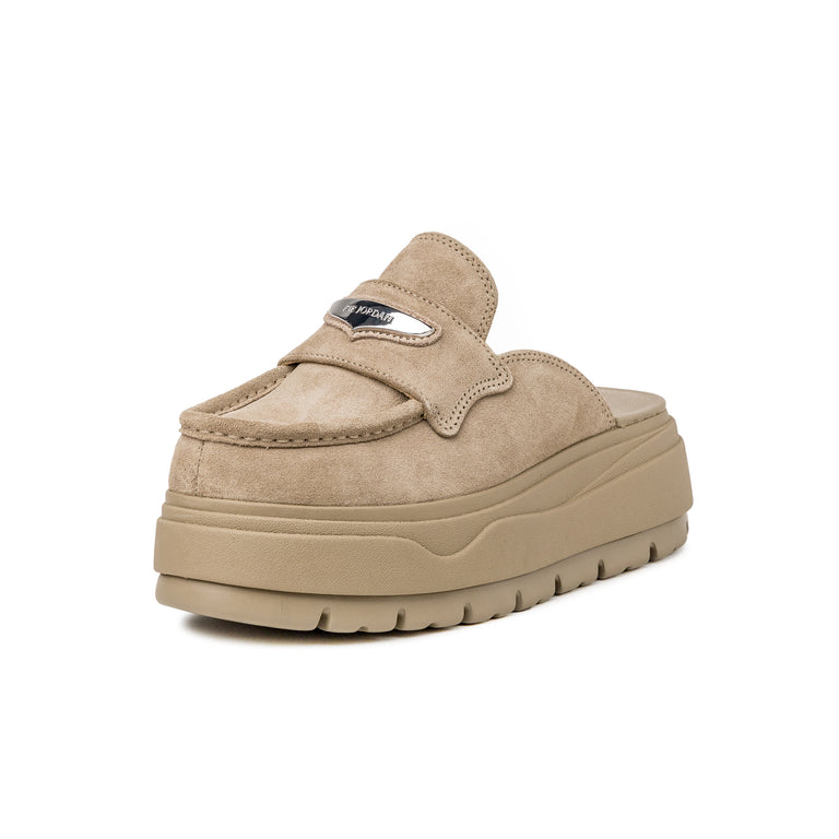 Nike Wmns Air Jordan Mule - 36.5 / Khaki / Metallic Silver - 2