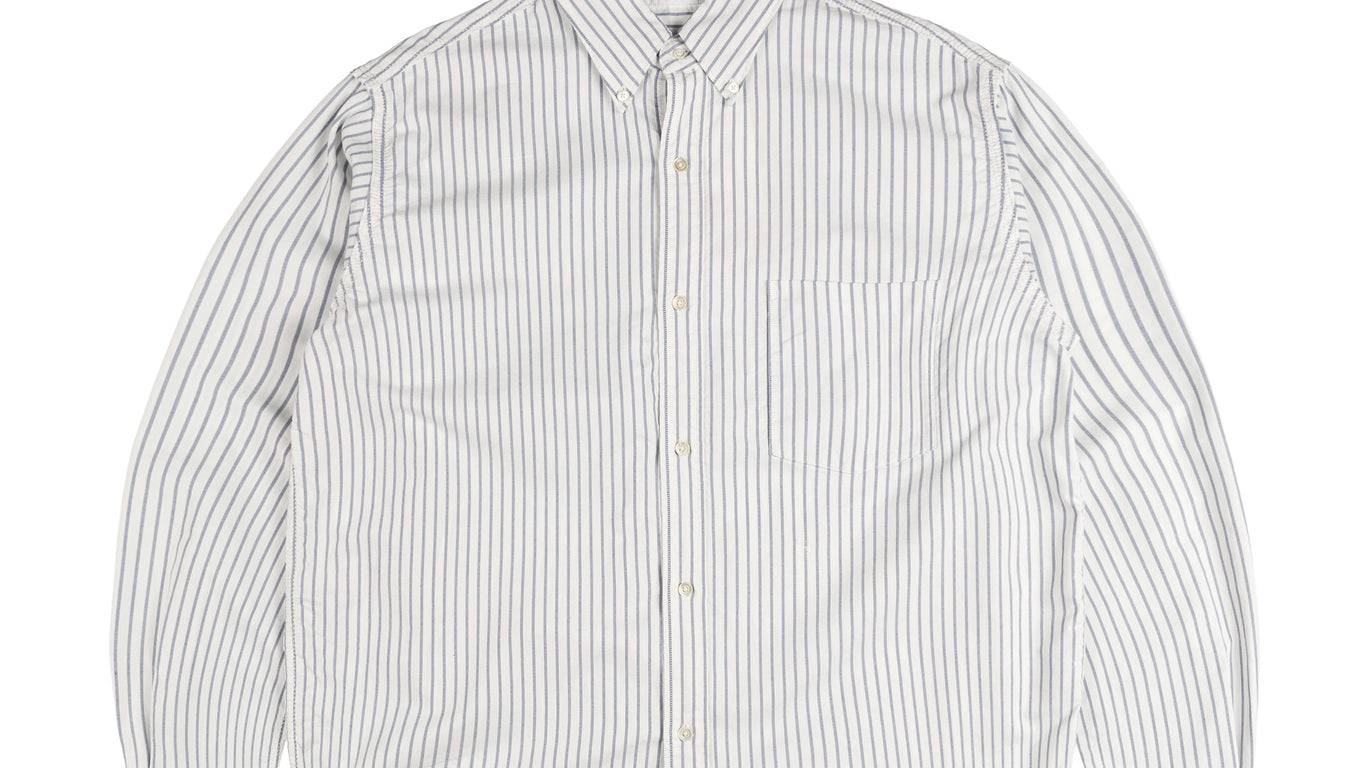 トップス nanamica Button Down Stripe Wind Shirt nanamica Button Down Stripe Wind Shirt – unexpected store