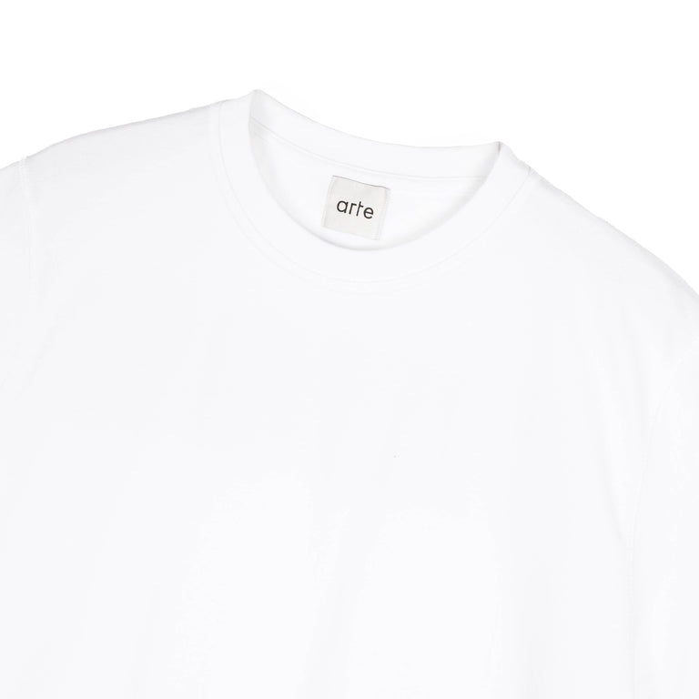 Arte Antwerp Faded Back Print T-Shirt - M / White - 3