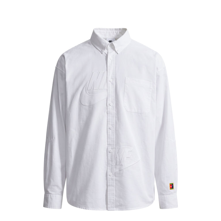 Nike	Club Rules Long-Sleeve Oxford Top - L / White / White - 1
