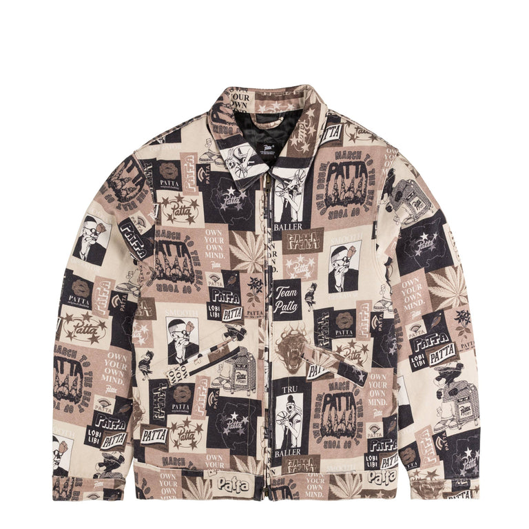 Patta Collage Insulated Canvas Jacket - XXL / Multi
