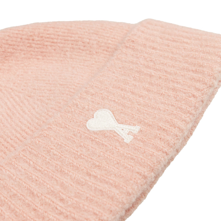 AMI Paris Striped Ami De Coeur Alpaca Beanie