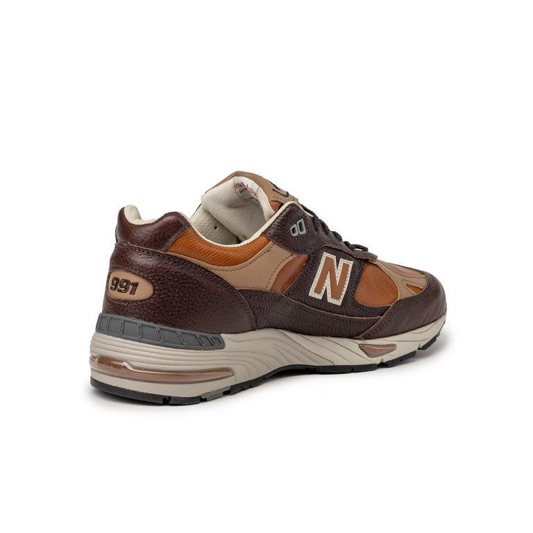New Balance 991 v1 *Made in England* - 44 / Chocolate Plum / Caramel Cafe / Tan - 3